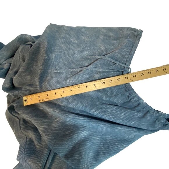 Liz Claiborne Liz Sport Elastic Waist Pull On Wide Leg Blue and White Pants Size - Picture 10 of 11